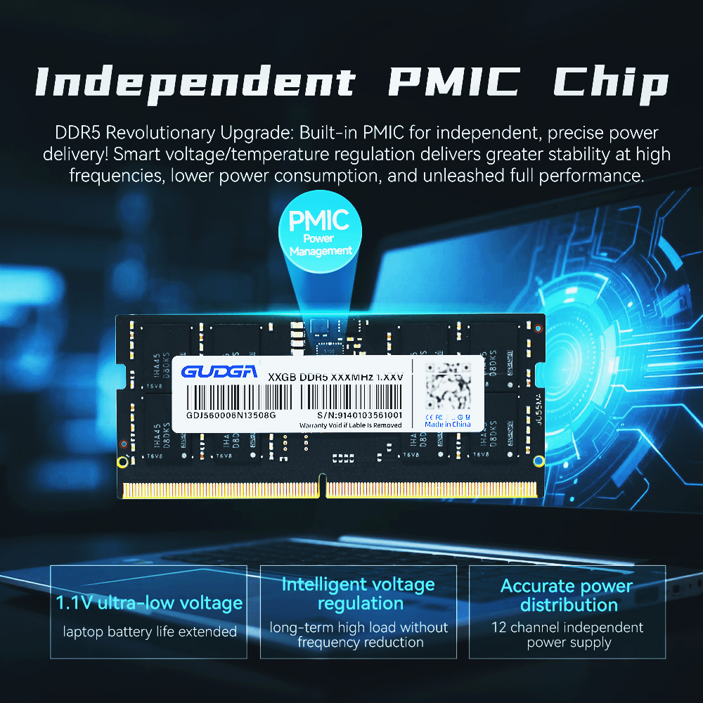 Memoria RAM GUDGA DDR5 de 8GB, - Ddr5 6000Mhz reseña y precio