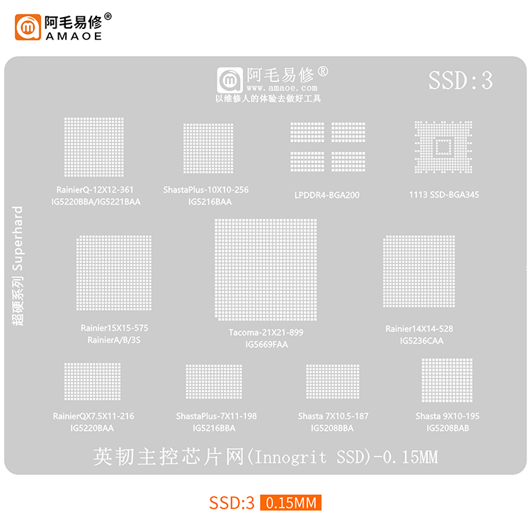 Plantilla Reballing BGA para S - Ddr5 Kit reseña y precio