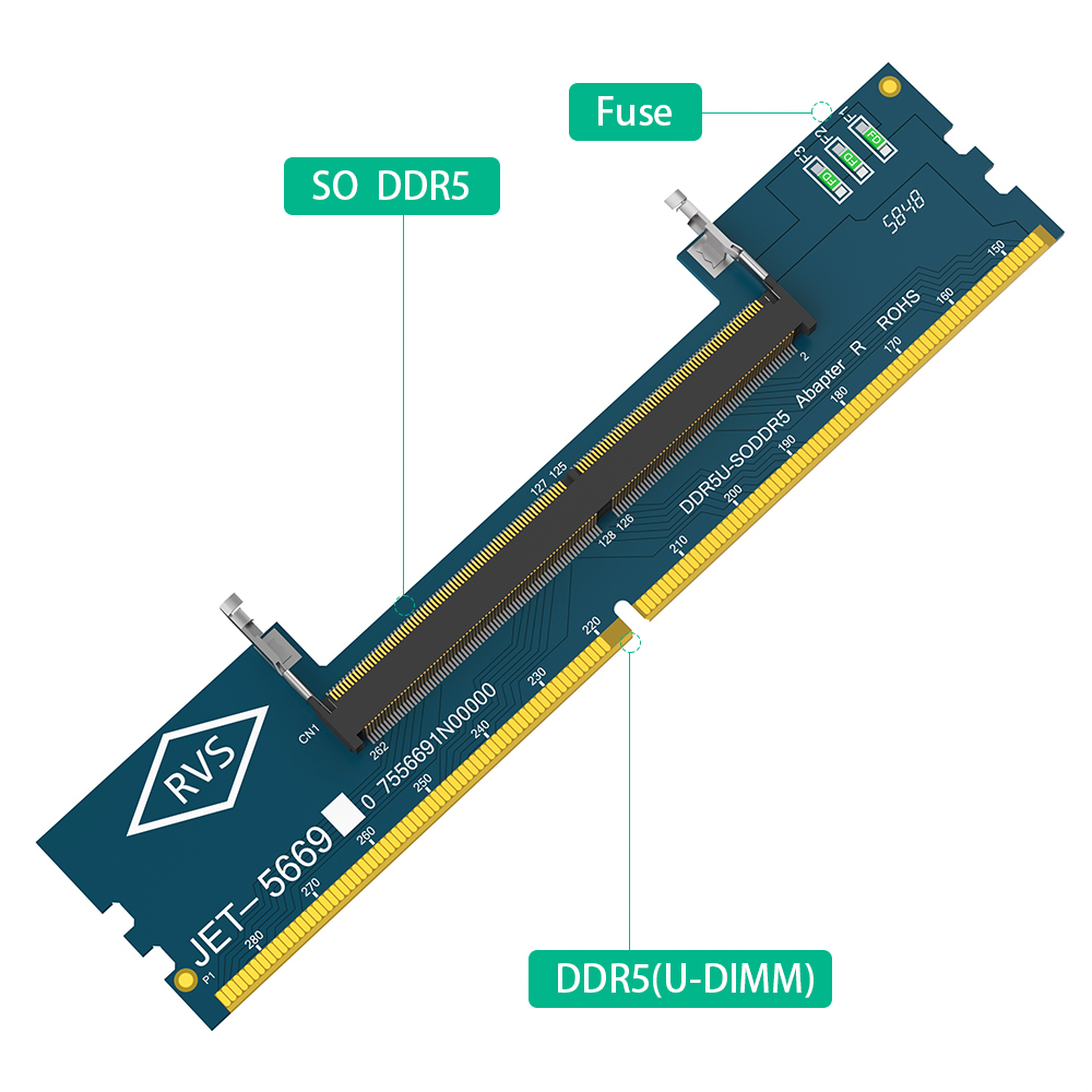 2 Tarjetas Adaptadoras de Memo - Ddr5 Laptop Ram reseña y precio